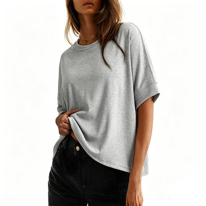👕😊👩 Dam bekväm rundhalsad T-shirt