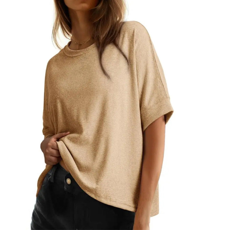 👕😊👩 Dam bekväm rundhalsad T-shirt