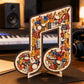 🧩Träpussel i form av en musiknot