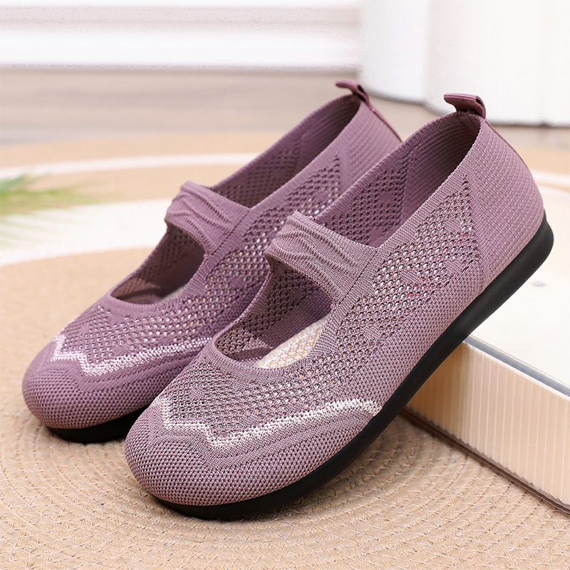Andningsbara slip-on-promenadskor för damer
