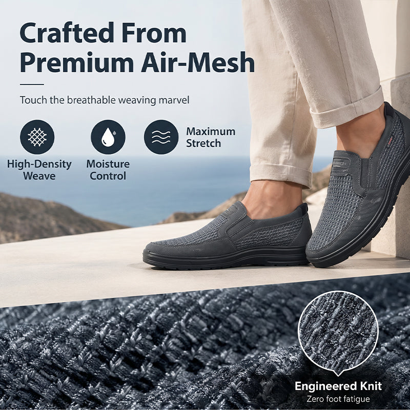 👟 50 % RABATT NU! 🌬️ Lätta och luftiga hela dagen – andningsbara slip-on-skor i mesh för män med bekväm passform – perfekt för vardag och semester ☀️