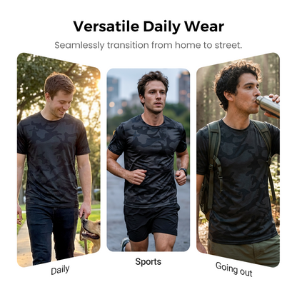 🔥 Sista dagen! 50 % rabatt på Quick Dry Camouflage-sport-T-shirt för herrar 🌿 Andningsbar och lätt, perfekt för träning, friluftsliv och vardagsbruk