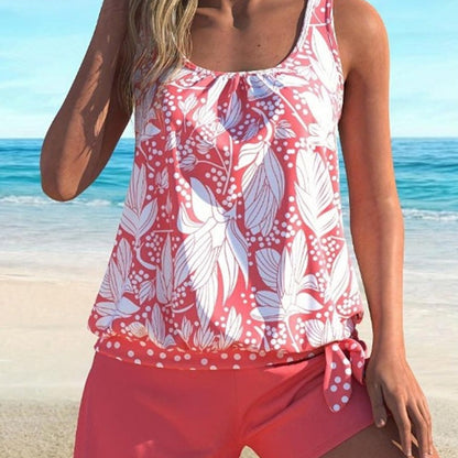 🏖️ 50% RABATT NU! 👙 Mönstrat Tankini-set för Kvinnor – Färgglada Tryck & Bekväm Passform – Perfekt för Strand, Pool & Semester – Snabbtorkande 🌊
