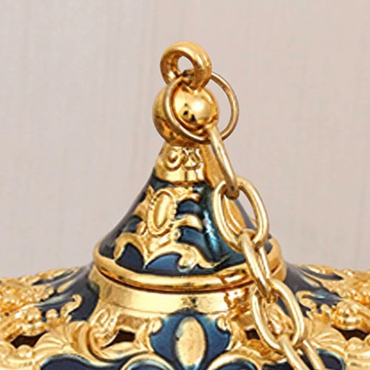 ✨50% RABATT NU! !✨ PRESENTDEAL – Skapa en magisk sagokänsla hemma med detaljrik vintagefinish – Dekorativ Aladdin-lampa i metall