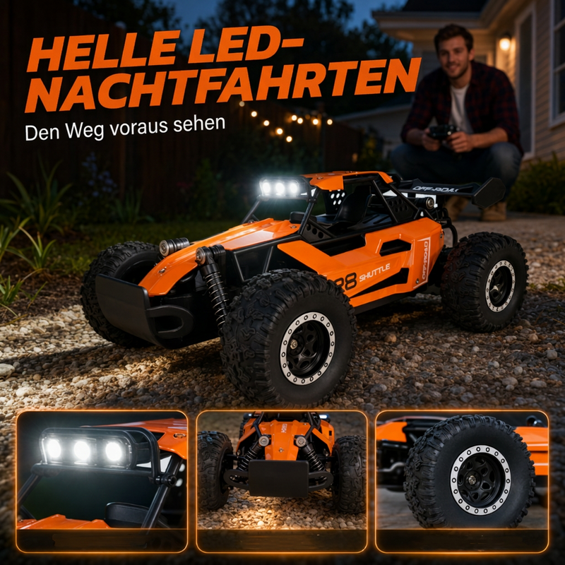 🏎️ 50% RABATT NU! High-Speed RC Off-Road Vehicles – fyrhjulsdrift, stötdämpande fjädring & LED-lampor – perfekt för höghastighetsaction i grov terräng ✨