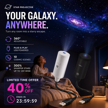 ✨ Plug-and-play-projektor för stjärnhimmel🥳Över 50 000 nöjda användare