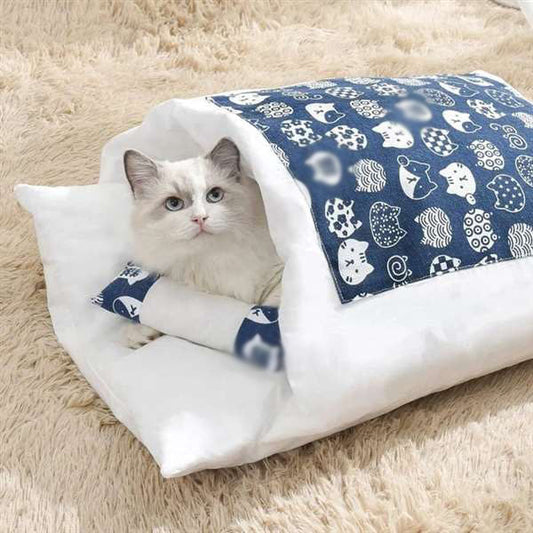 Pousbo® Flyttbart vintervarmt katthus Bädd för små husdjur