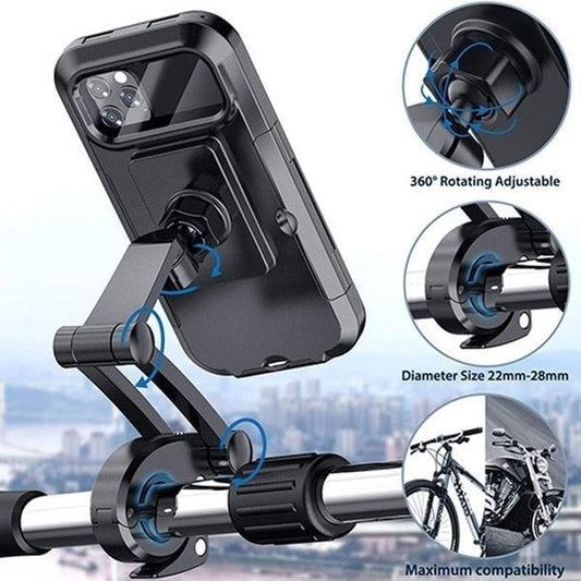 🔥Kampanj 49% rabatt🔥Vattentät telefonhållare för cykel och motorcykel