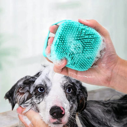 Massageborste för badning av husdjur