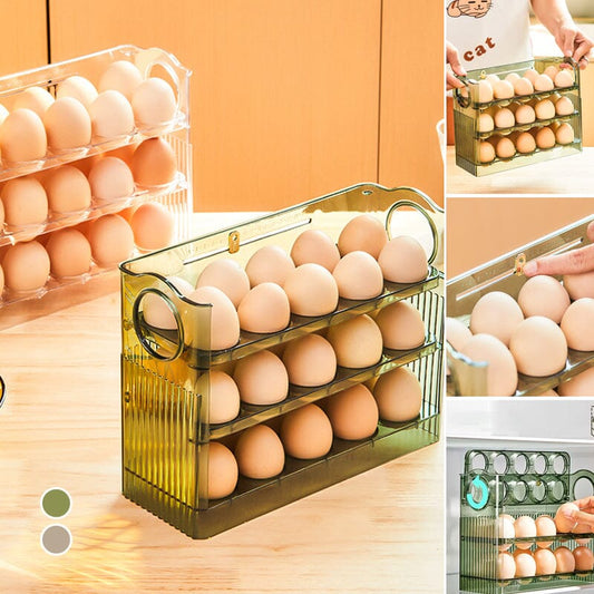 Automatisk flip äggförvaringslåda